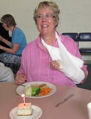 Wies Schuiringa celebrated her birthday in style at Yearly Meeting 2012