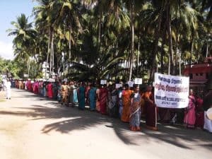 Community protests, and awareness raising campaigns in Tamil Nadu Photo credit Vasandham Society